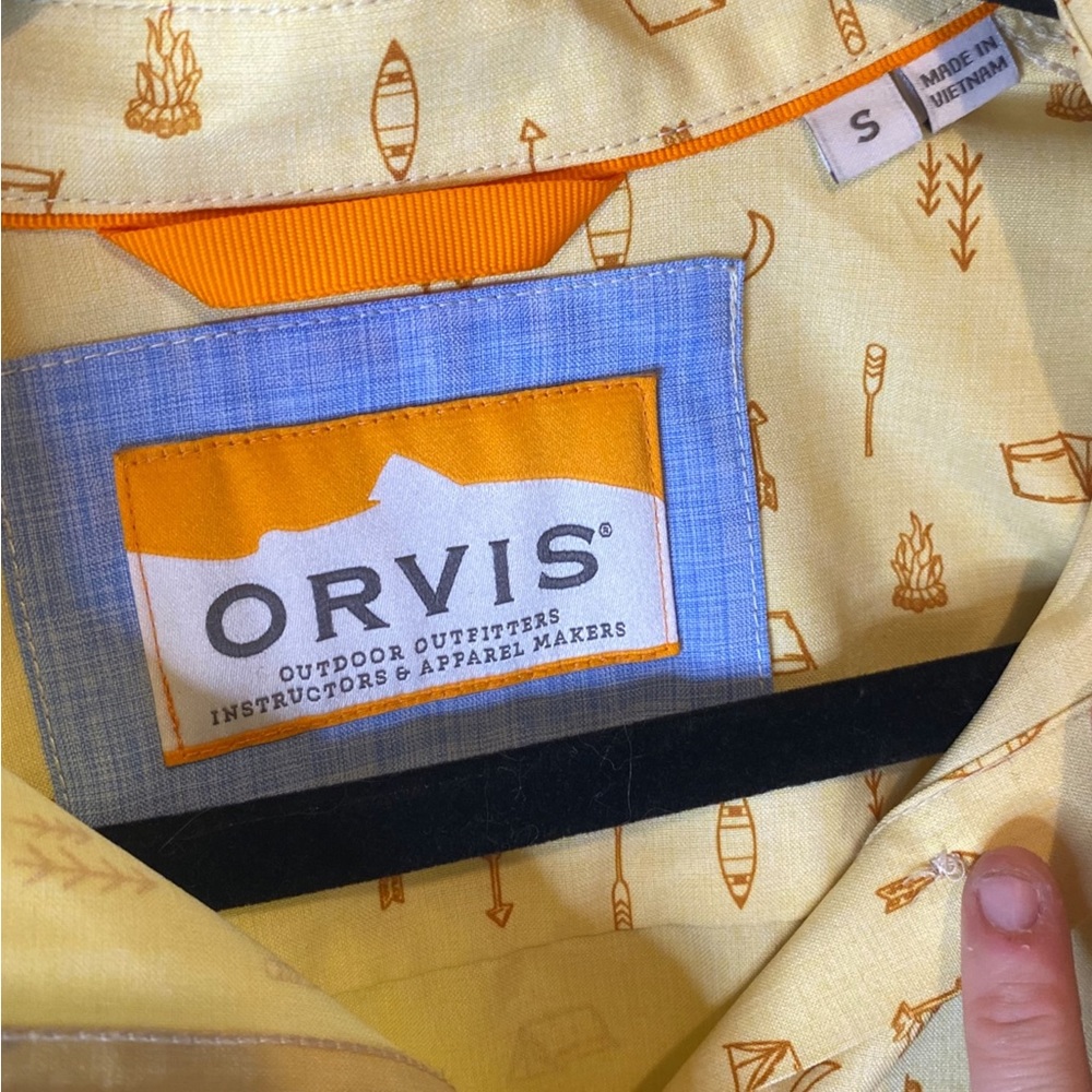 Orvis | Small Campfire Patterned Light Yellow Col… - image 5
